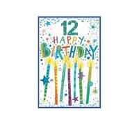 Simon Elvin 12th Birthday Greetings Card (Pack of 6) (One Size) (Multicoloured)