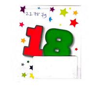 Simon Elvin 18Th Gift Tags (Pack Of 12) White/multicoloured (One Size)
