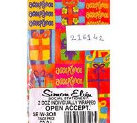 Simon Elvin Acceptance Greetings Card Pack of 2 Simon Elvin Multicolor