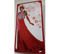 Simon Elvin Art Deco ~ Special Friend ~ Glittered Christmas Card