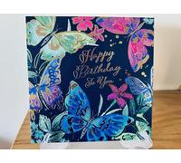 Simon Elvin Birthday Card Card Foil Finish 16cm x 16cm