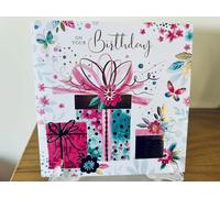 Simon Elvin Birthday Card Card Foil Finish 16cm x 16cm gifts design