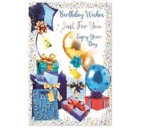 Simon Elvin Birthday Card - Scene - Male Men For Him Size: 7.5" x 5.25" (T)