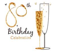 Simon Elvin Birthday Party Invitations (Pack of 6) - 80th Birthday