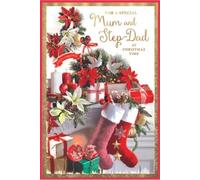 Simon Elvin Christmas Card for Mum and Step-Dad, 15 x 23 cm
