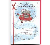 Simon Elvin Christmas Card For Son and Daughter In Law 23 x 15 Cm (9 x 6 inches) For You Son and Daughter-in-law At This Magical Time of Year Cute