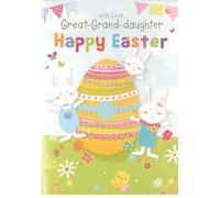 Simon Elvin Easter Card For Great-Granddaughter. Bunny & Egg Design.