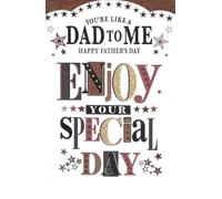 Simon Elvin Father's Day Card, You're Like a Dad to Me, Enjoy Your Special Day, With Verse, Star Design