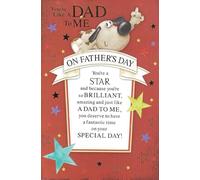 Simon Elvin Father's Day Card, You're Like a Dad To Me, Star Theme, With Verse