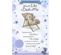 Simon Elvin Father's Day Card, You're Like a Dad to Me, Teddy Bear Design with Verse