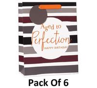 Simon Elvin Gift Bag (Pack Of 6) Maroon/grey/orange (M)