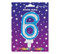 Simon Elvin Glitter 6Th Birthday Candle Pink/white (One Size)