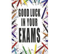 Simon Elvin Good Luck in Your Exams Greeting Card, Colourful Pencil Design, Exam Success Card