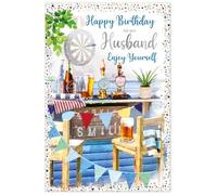 Simon Elvin Husband Birthday Card - Men Male Size: 23cm x 15.5cm (9"x6") B