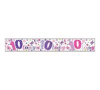 Simon Elvin I Am 10 Today Holographic Foil Banner (Pack of 6) (Multicoloured)