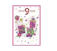 Simon Elvin Juvenile 10th Birthday Greetings Card (Pack of 6) Simon Elvin Multicolor