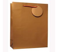 Simon Elvin Large Gold Gift Plastic Bags (Pack Of 6) Gold (One Size)