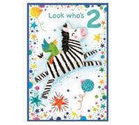 Simon Elvin Look Who´s 2 Greetings Card (Pack of 6) Simon Elvin Multicolor