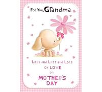 Simon Elvin Mother's Day Card for Grandma, Cute Puppy with Flower Design, Greeting Card