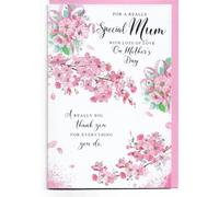 Simon Elvin Mothers Day Card For Mum 19.5 x 13.5 Cm (7.7 x 5.3 inches) For a Really Special Mum With Lots of Love On Mother's Day