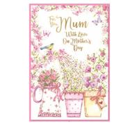 Simon Elvin Mothers Day Greetings Card (Pack of 6) in Pink Simon Elvin Pink
