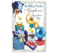 Simon Elvin Nephew Birthday Card - Boy Men Male Size: 7.5" x 5.25" (B)