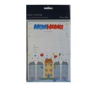 Simon Elvin New Home Envelope Change Of Address Letter Pad (Pack Of 20) White/blue/red (One Size)