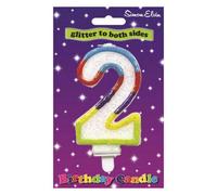 Simon Elvin Number 2Nd Birthday Candle Blue (One Size)