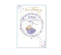 Simon Elvin On Your Beautiful Son´s Christening Greetings Card (Pack of 6) in White Simon Elvin White
