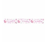 Simon Elvin On Your Wedding Day Decorative Foil Banner Multicoloured (Six Banners)