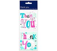 Simon Elvin open thank you cards - twin design pack - 8 cards with envelopes - flowers floral very much design