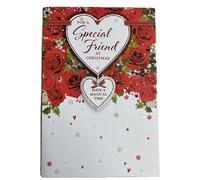 Simon Elvin Special Friend Christmas Card, Heart Design, 13 x 19 cm