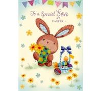 Simon Elvin Special Son Easter Greeting Card, Bunny Design, 13 x 19 cm