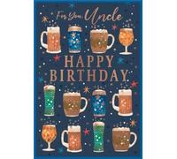 Simon Elvin Uncle Birthday Card with Beer Glasses Design, 13 x 19 cm