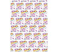 Simon Elvin Unicorn Birthday Wrapping Paper Girls - 2 Sheets