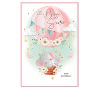 Simon Elvin You Have A Sister Birthday Greetings Card (Pack of 6) Simon Elvin Multicolor