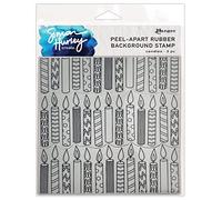 Simon Hurley Create. Cling Stamps 6"X6"-Candles