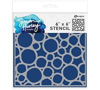 Simon Hurley Create. Layering Stencil 6"X6"-Warped Circles
