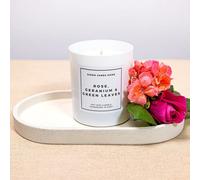 Simon James Home Rose, Geranium & Green Leaves Handmade Soy Wax Candle 220g