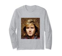 Simon Le Bon 80s Hair Duran Duran by Virginia Turbett Long Sleeve T-Shirt