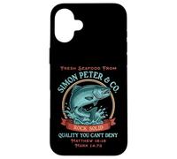 Simon Peter Seafood Funny Christian Case for iPhone 16 Plus