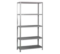 Simon Rack Garage Shelving Units 1800x900x400 mm, 5 Tier Steel Rack, 100 kg per Shelf, Grey - Comfort