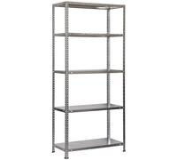 Simon Rack Garage Shelving Units 2000x1000x300 mm, 5 Tier Steel Rack, 75 kg per Shelf, Galvanised - Advantage