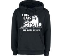 Simon' s Cat I Like Cats And Maybe 3 People Hoodie black