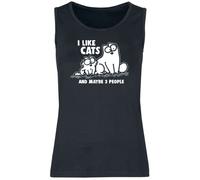 Simon' s Cat I Like Cats And Maybe 3 People Tanktop black XXL