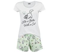 Simon' s Cat Life Is Better With A Cat Pyjama multicolour M