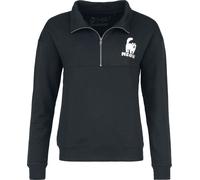 Simon' s Cat Meow - Half-zip knitted jumper Sweatshirt black M