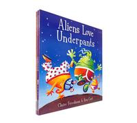 Simon & Schuster Aliens Love Underpants Collection Series 6 Books Set By Claire Freedman & Ben Cort