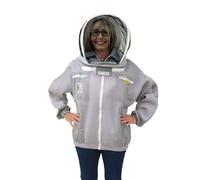 Simon The Beekeeper Defender Beekeeping Jacket - Lightweight Protection with Premium Comfort with Fencing Veil (L)