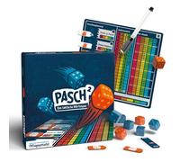 Simon und Jan Pasch² Tactical Dice Game for Adults & Families, Strategic Trickle Alternative, Game with Magnetic Board, Board Game 2-5 Players (1 x Pasch²)